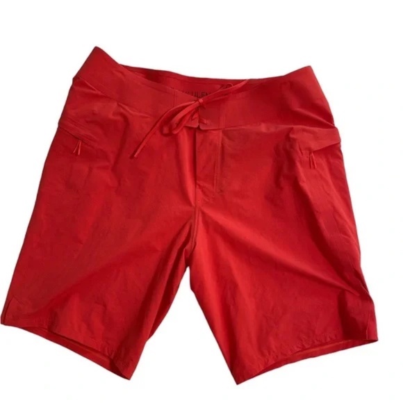 Lululemon Men's Current State Red Orange Board Short 9" - Size 30W - Picture 1 of 5
